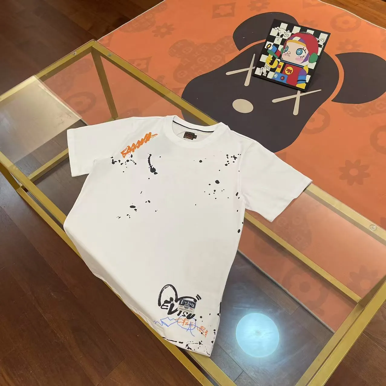， EVISU 2025New Arrival ： Size：S-XXL S 44 96 68 100-120 M 46 102 70 120-140 L 48 108 72 140-160 XL 50 116 74 160-180 XXL 52 122 76 180